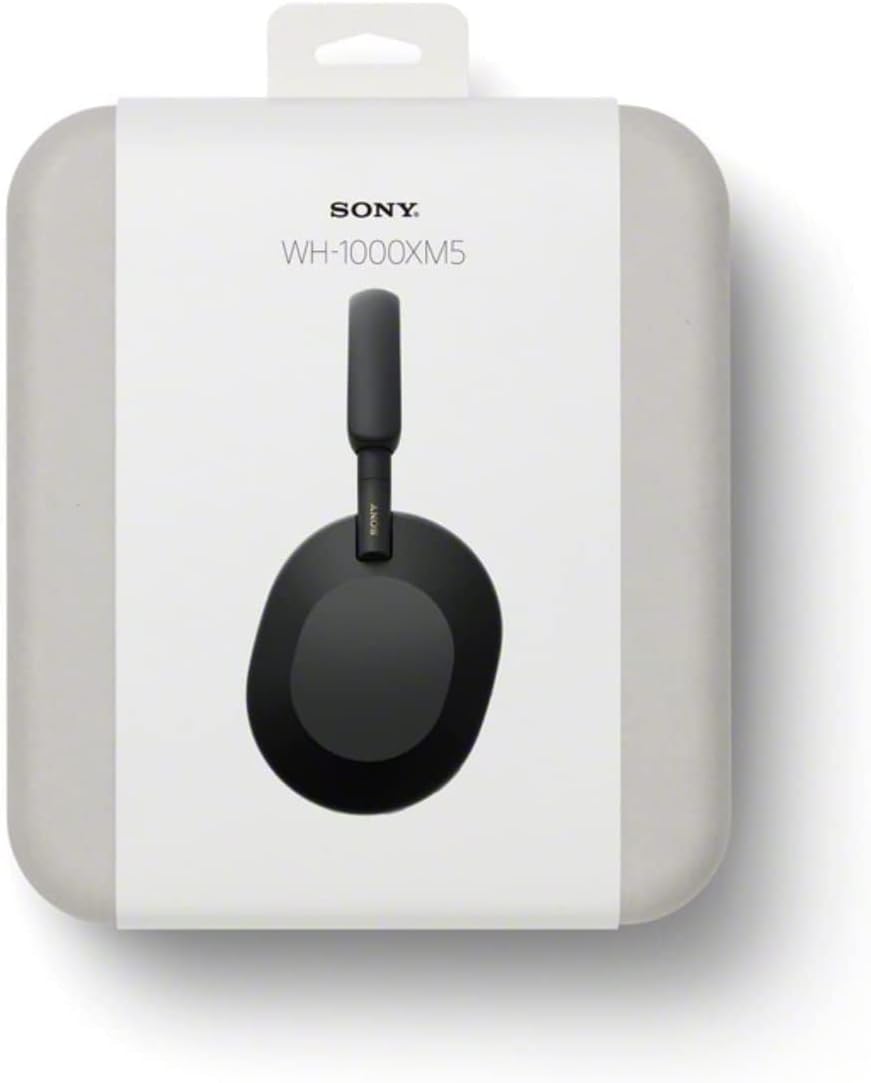 Sony WH-1000XM5 Noise Cancelling Wireless Headphones - 30 hours battery life - Optimised for Alexa and the Google Assistant - with built-in mic for phone calls - Black