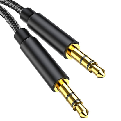 Gulemfy Aux Cable 3.5mm, Audio Cable Jack Cable Stereo Audio Cable Jack to Jack, Nylon Braided Metal Connector Compatible with All Devices