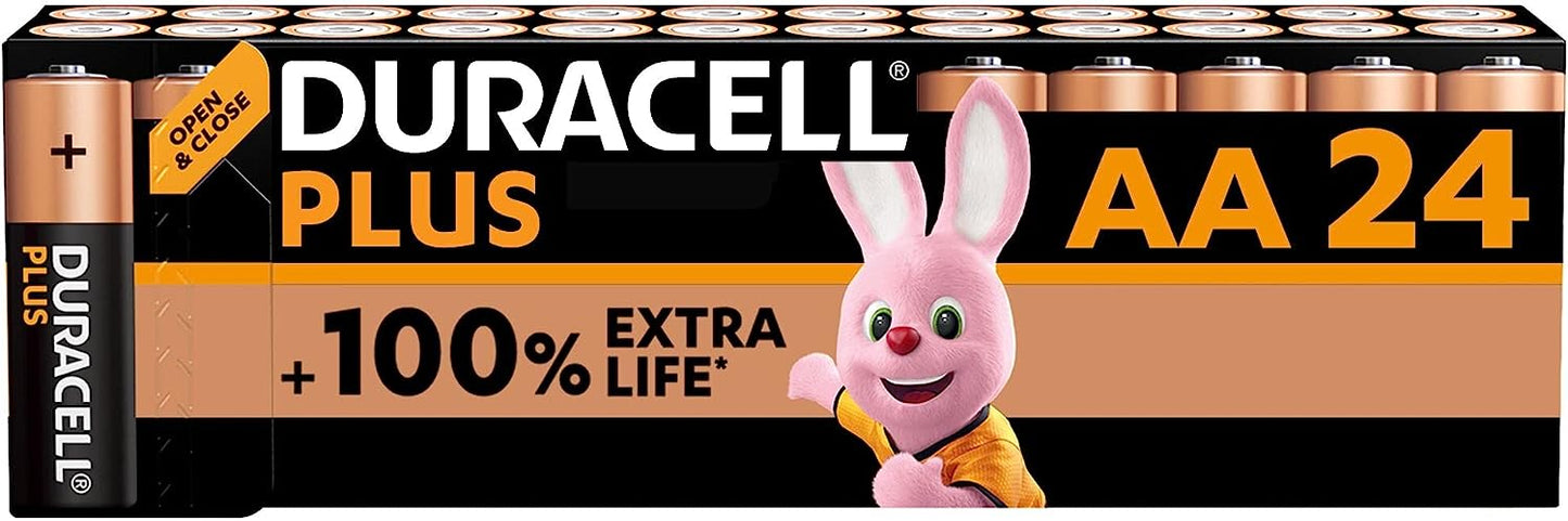 Duracell Plus AA Batteries  - Alkaline 1.5V - LR6 MN1500