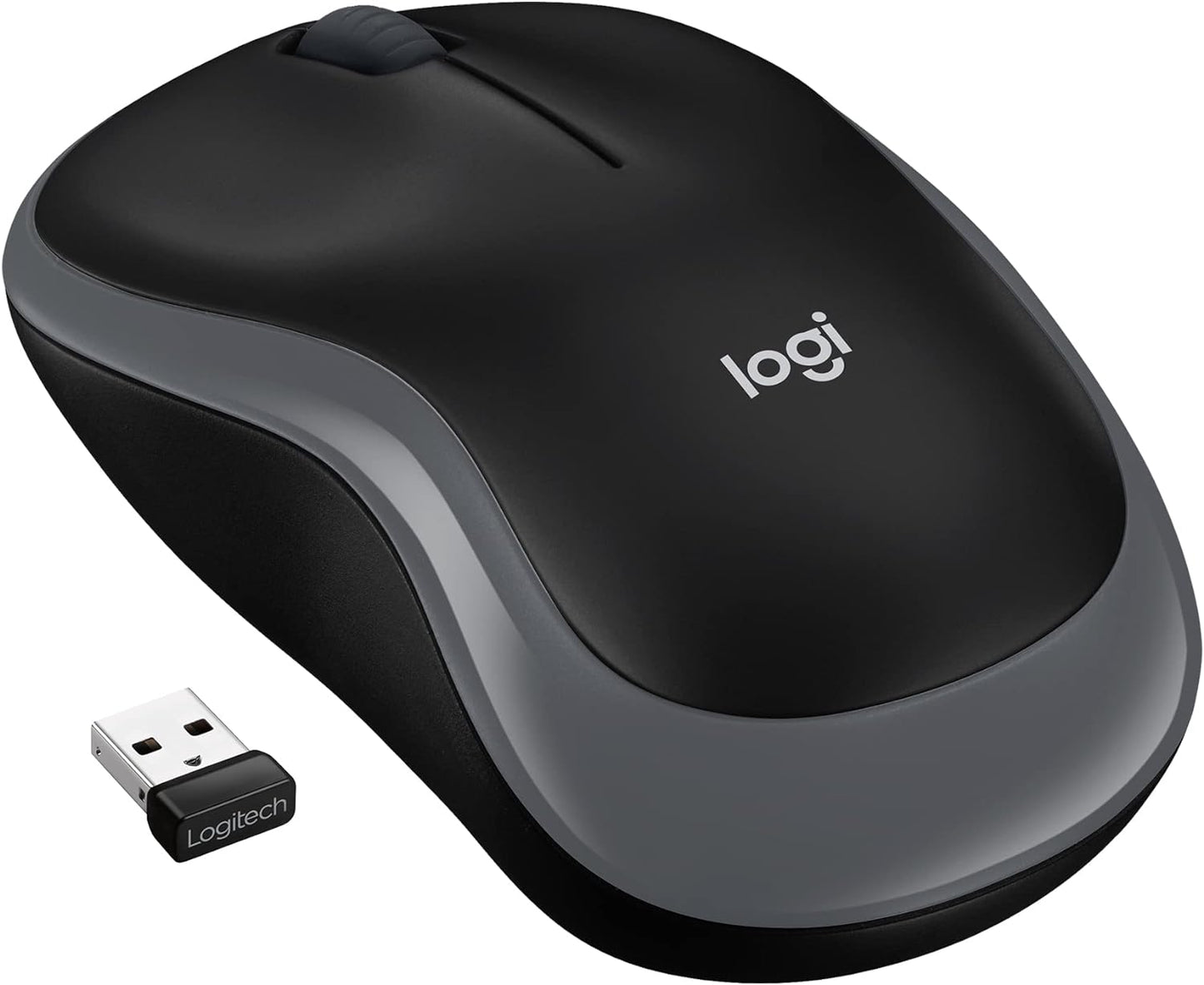 Logitech M185 Wireless Mouse, 2.4GHz with USB