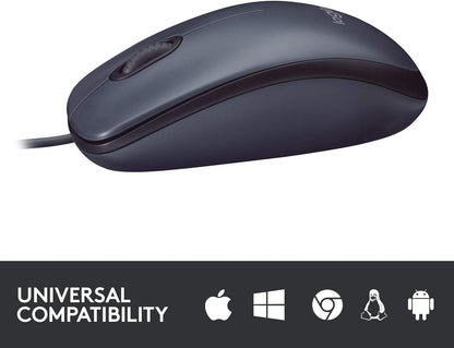 Logitech B100 Wired USB Mouse