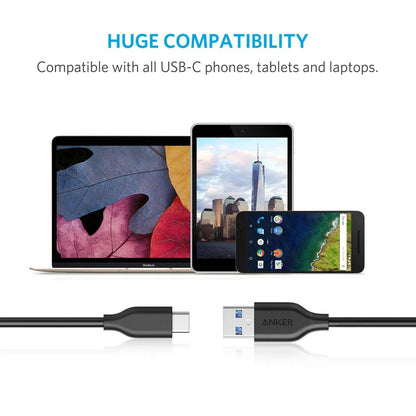 Anker USB C Cable, Powerline USB 3.0 to USB C Charger Cable (6ft / 1.8)