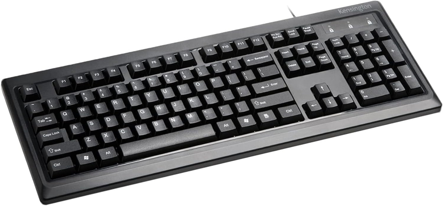 Kensington- wired keyboard - Black