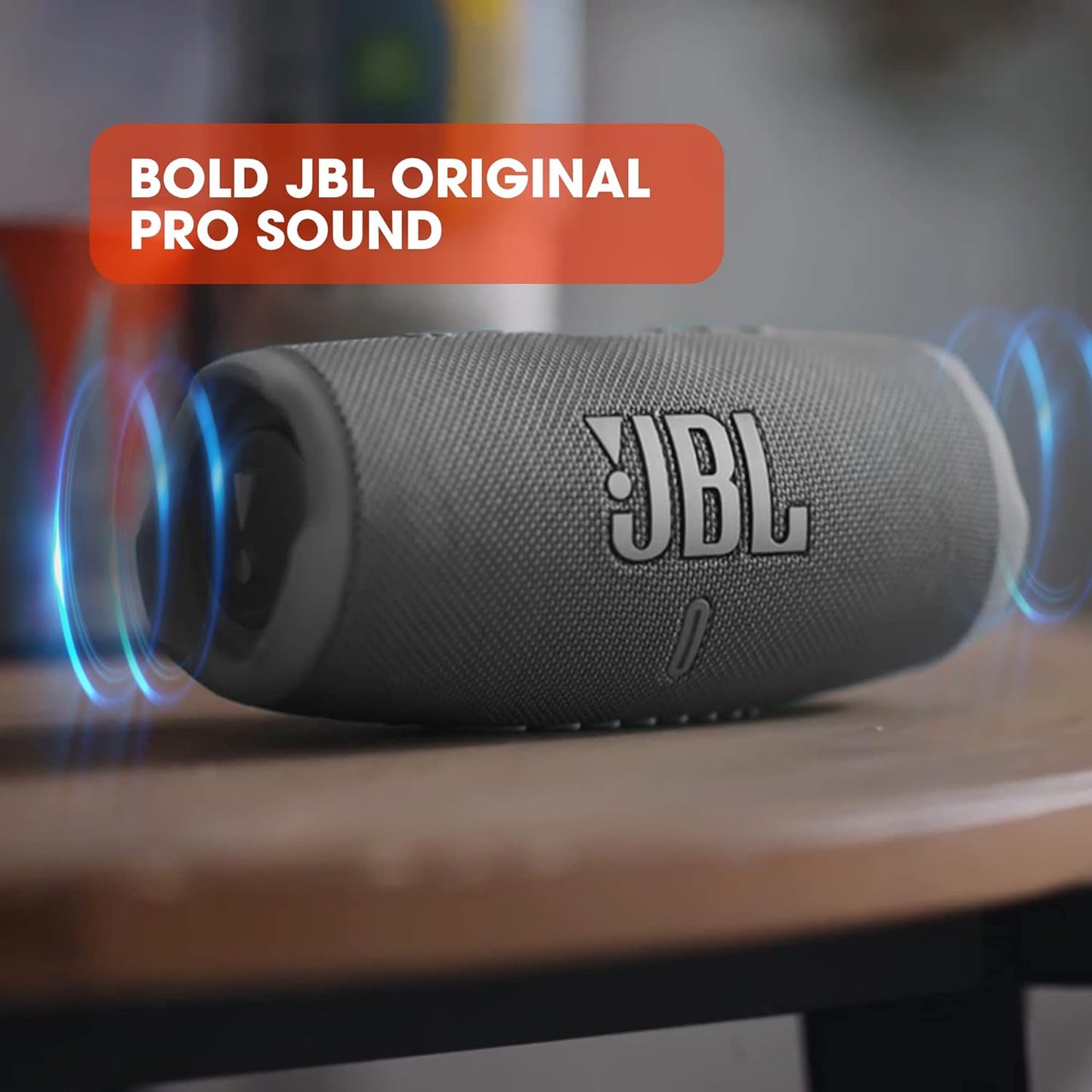 JBL Charge 5 - Portable Bluetooth Speaker, IP67 waterproof and dustproof, built-in power bank,  Black