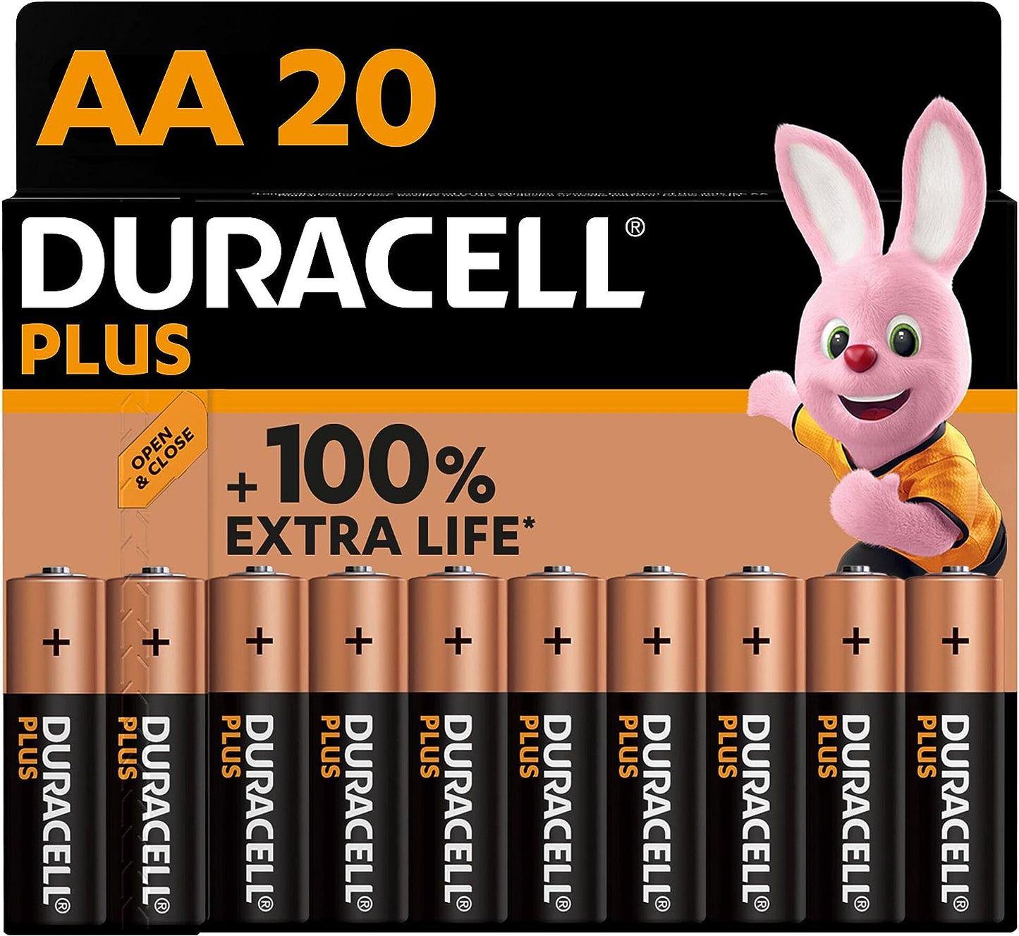 Duracell Plus AA Batteries  - Alkaline 1.5V - LR6 MN1500