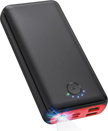 JIGA Power Bank 27000mAh Power bank Fast Charging Portable Charger with Outputs Inputs Flashlight