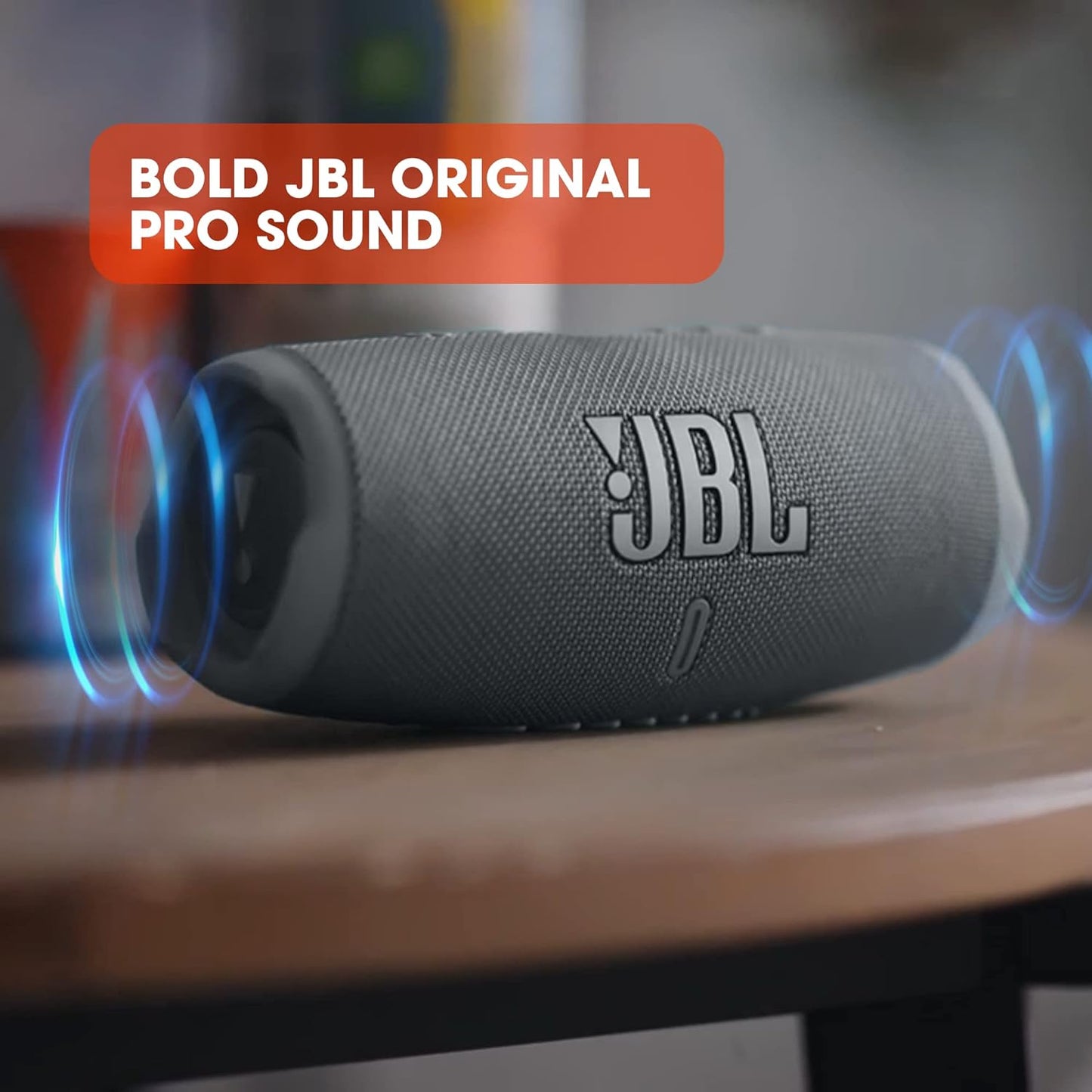 JBL Charge 5 - Portable Bluetooth Speaker, IP67 waterproof and dustproof, built-in power bank, Grey