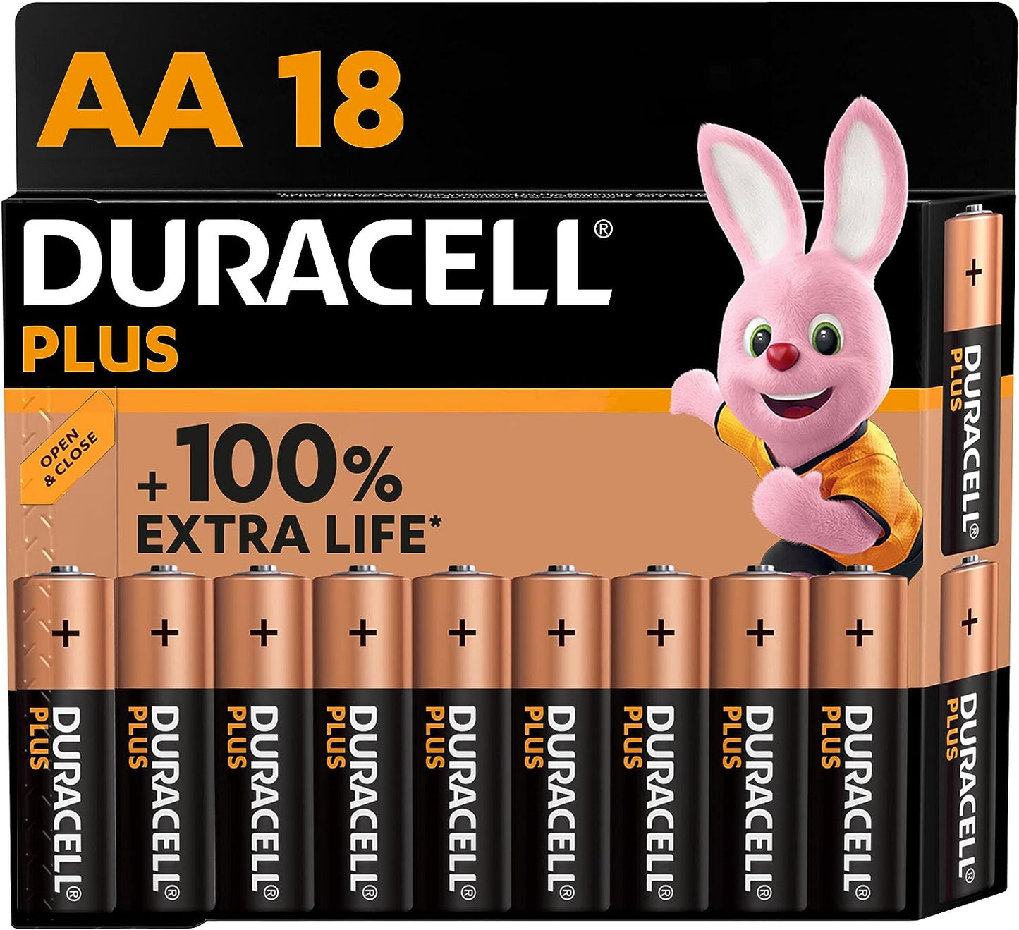 Duracell Plus AA Batteries  - Alkaline 1.5V - LR6 MN1500