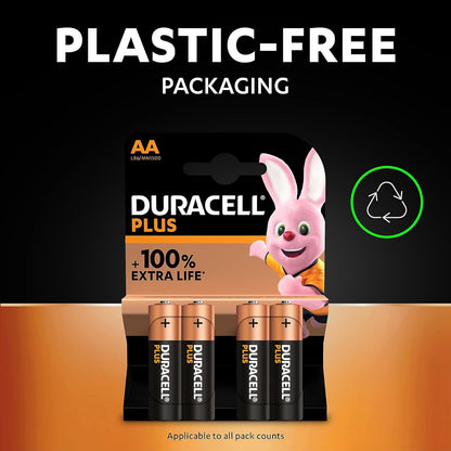 Duracell Plus AA Batteries  - Alkaline 1.5V - LR6 MN1500