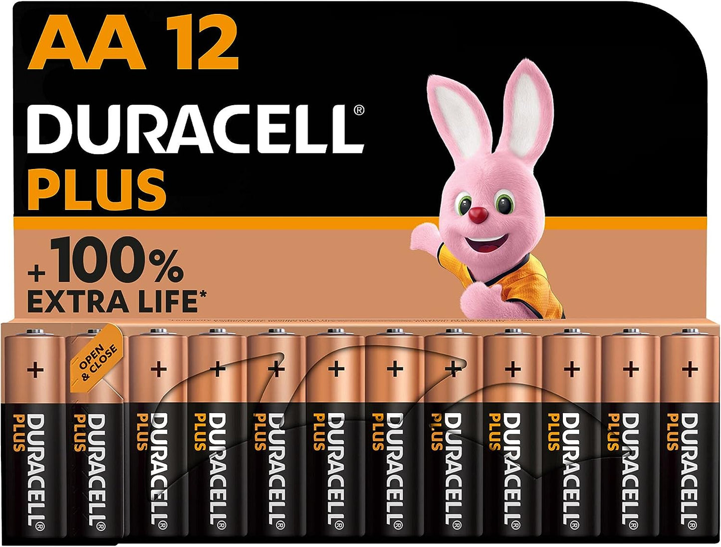 Duracell Plus AA Batteries  - Alkaline 1.5V - LR6 MN1500