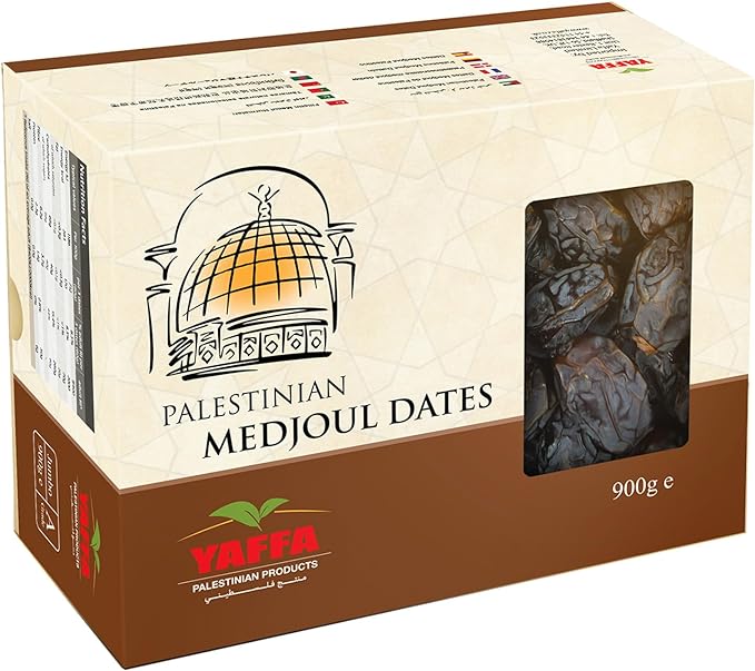 Yaffa Delicious and Juicy Jumbo Medjool Dates - All Natural, Free from Additives, Hand-Picked Palestinian Dates