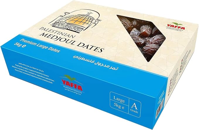 Yaffa Delicious and Juicy Large Medjool Dates - All Natural, Free from Additives, Hand-Picked Palestinian Dates