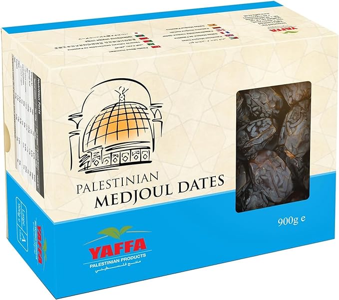 Yaffa Delicious and Juicy Large Medjool Dates - All Natural, Free from Additives, Hand-Picked Palestinian Dates